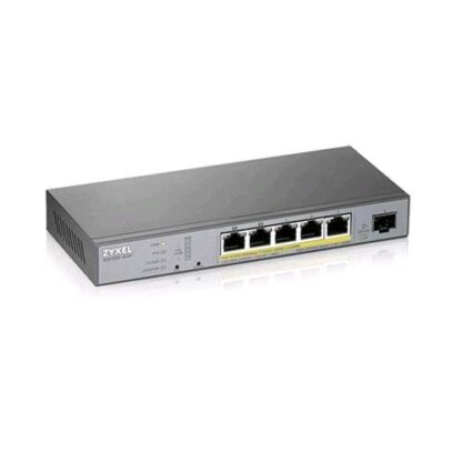 ZYXEL GS1350-6HP-EU0101F SWITCH 5 PORTE GESTITO L2 GIGABIT POE BUDGET 60W