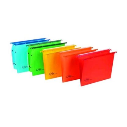 BERTESI JOKER CARTELLE SOSPESE PER CASETTO IN CARTONCINO ECOLOGICO INTERASSE 330MM FONDO A V COL.ASSORTITI CONF 10 Pz.
