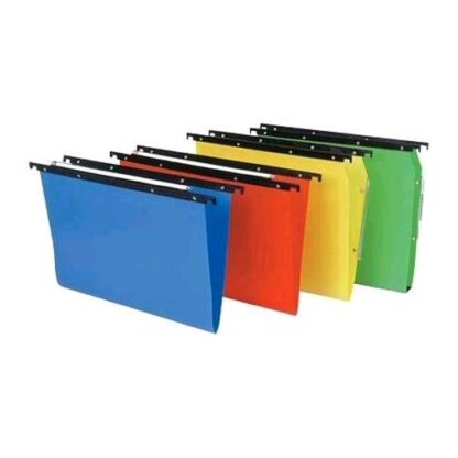BERTESI CARTESIO PP CARTELLE SOSPESE PER CASSETTO IN PP INTERASSE 390MM FONDO A V COL.BLU CONF 25 Pz.