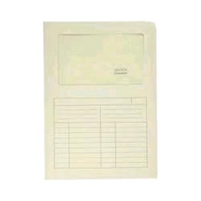 BLASETTI SINTEX CARTELLINA A L CON FINESTRA IN CARTA 297X210MM A4 COL. AVORIO CONF 10 Pz.