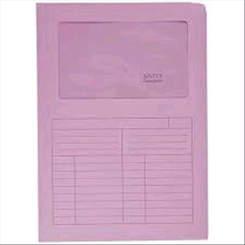 BLASETTI SINTEX CARTELLINA A L CON FINESTRA IN CARTA 297X210MM A4 COL. ROSA CONF 10 Pz.
