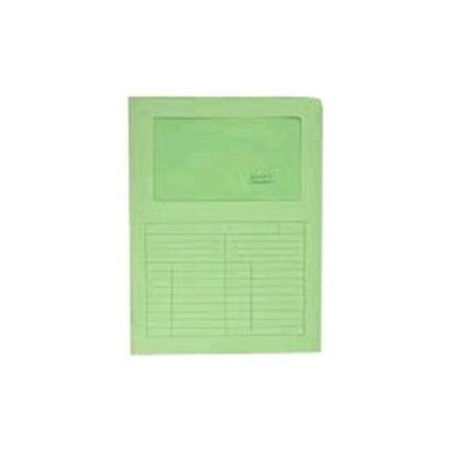 BLASETTI SINTEX CARTELLINA A L CON FINESTRA IN CARTA 297X210MM A4 COL. VERDE CONF 10 Pz.