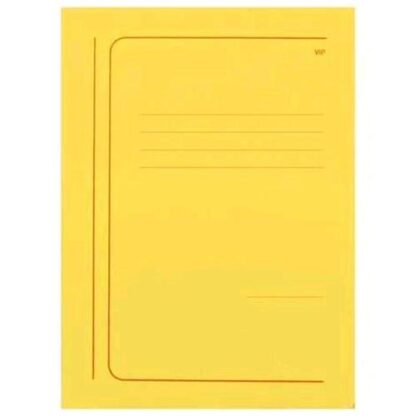 BREFIOCART VIP CARTELLINE 3 LEMBI CON STAMPA IN CARTONCINO 250X350MM A4 COL. GIALLO CONF 20 Pz.