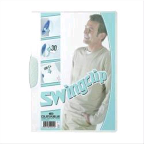 DURABLE SWINGCLIP CARTELLINA CON CLIP IN PP 210X297MM A4COL.BIANCO