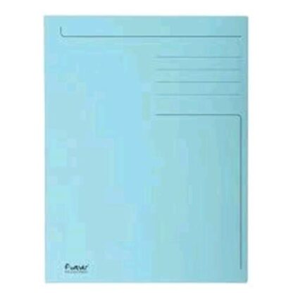 EXACOMPTA FOLDYNE CARTELLINE IN CARTA 240X320MM A4 COL. AZZURRO CONF 50 Pz.