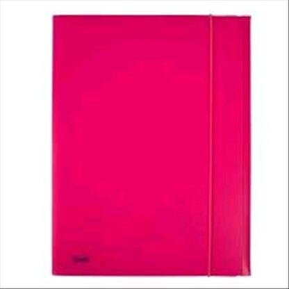 FAVORIT NEON CARTELLE 3 LEMBI C/ELASTICO IN PP 240X330MM A4 COL. FUCSIA
