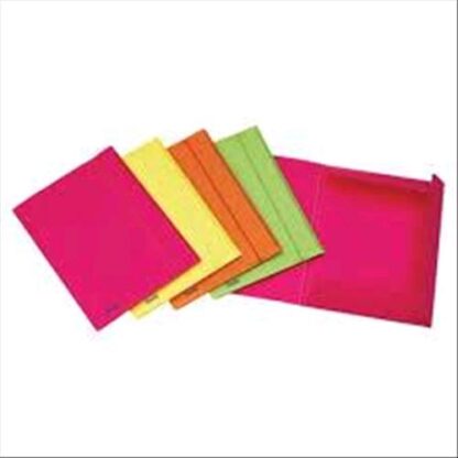 FAVORIT NEON CARTELLE 3 LEMBI C/ELASTICO IN PP 250X345MM COL. ASSORTITI FLUO