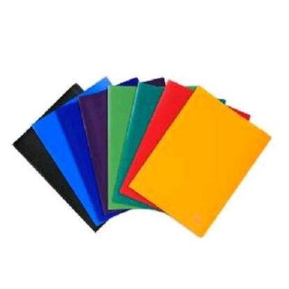 EXACOMPTA PORTALISTINI IN PP 240X320MM A4 20 FOGLI FISSI LEGGERMENTE GOFFRATI COL. ASSORTITI