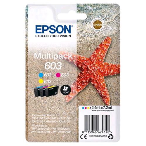 EPSON 603 STELLA MARINA MULTIPACK CARTUCCIA INK CIANO MAGENTA GIALLO