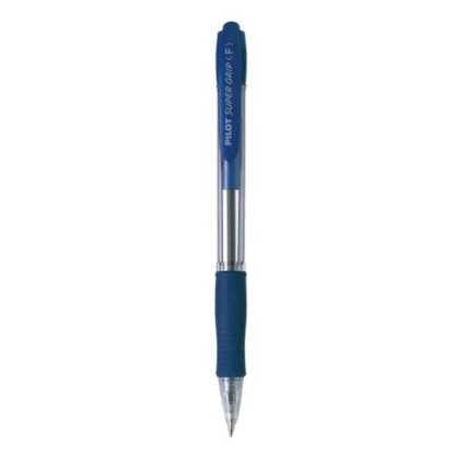 PILOT SUPER GRIP PENNA A SFERA A SCATTO BLU PUNTA CONICA 0.70mm CONF 12 Pz.