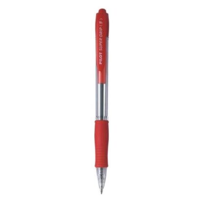 PILOT SUPER GRIP PENNA A SFERA A SCATTO ROSSO PUNTA CONICA 1mm CONF 12 Pz.