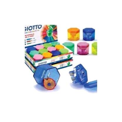 GIOTTO ESPOSITORE TEMPERAMATITE IN PLASTICA 3 FORI CON SERBATOIO COL. ASSORTITI CONF 24 Pz.