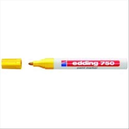 EDDING 750 MARCATORE PERMANENTE A VERNICE GILALLO PUNTA TONDA 2/4 mm CONF 10 Pz.
