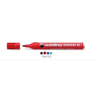 EDDING 2000C MARCATORE PERMANTE ROSSO PUNTA TONDA 1.50/3 mm CONF 10 Pz.