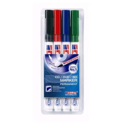 EDDING 8400 MARCATORE PERMANENTE PUNTA TONDA 0.50/1 mm COL. ASSORTITI CONF 4 Pz.