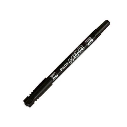 PILOT TWIN MARKER MARCATORE PERMANENTE NERO DOPPIA PUNTA CONF 10 Pz.