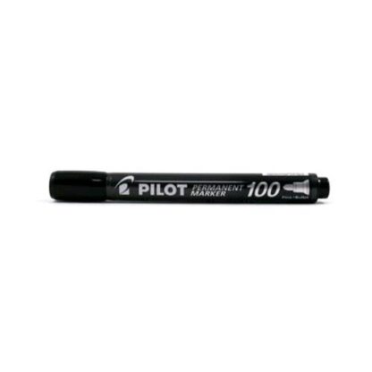 PILOT SCA-100 MARCATORE PERMANENTE NERO PUNTA TONDA 1 mm CONF 12 PZ.