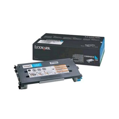 LEXMARK C500H2CG TONER CIANO PER C500 X500 X502 ALTA CAPACITA' 3.000 PAGINE