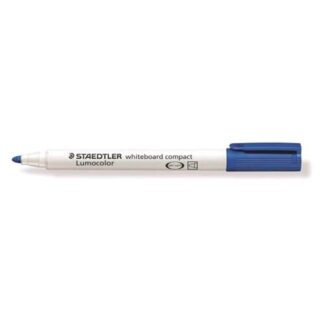 STAEDTLER LUMOCOLOR WHITEBOARD COMPACT MARCATORE PER LAVAGNE BLU PUNTA TONDA 1/2 mm CONF 10 Pz.