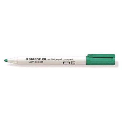 STAEDTLER LUMOCOLOR WHITEBOARD COMPACT MARCATORE PER LAVAGNE VERDE PUNTA TONDA 1/2 mm CONF 10 Pz.