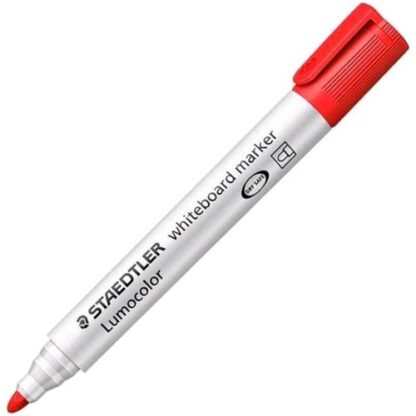 STAEDTLER LUMOCOLOR WHITEBOARD MARCATORE PER LAVAGNE ROSSO PUNTA TONDA 2 mm CONF 10 Pz.