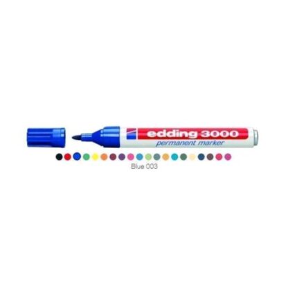 EDDING 3000 MARCATORE PERMANTE BLU PUNTA CONICA 1.50/3 mm CONF 10 Pz.