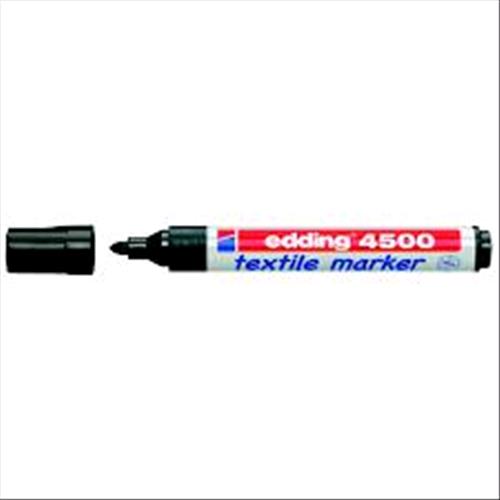 EDDING 4500 TEXITIL MARCATORE PER STOFFA NERO PUNTA CONICA 2/3 mm CONF 10 Pz.