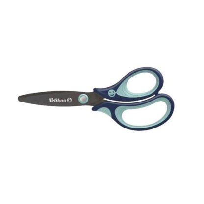 PELIKAN FORBICI GRIFFIX PER DESTRIMANI 14 CM IMPUGNATURA MORBIDA COL. BLU