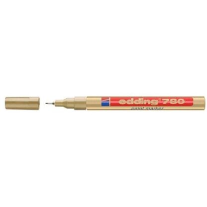 EDDING 780 MARCATORE PERMANENTE ORO PUNTA FINE 0.8 mm CONF 10 Pz.