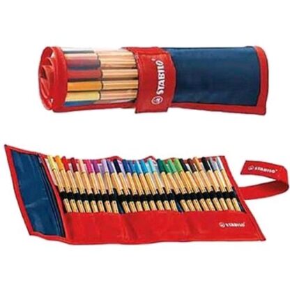 STABILO POINT 88 PENNA PUNTA IN FIBRA 0.40 mm CONF ROLLERSET COL. ASSORTITI 25 Pz.