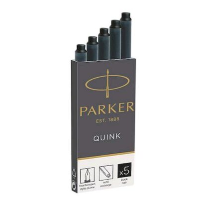 PARKER QUINK CARTUCCE PER PENNA STILOGRAFICA COL. NERO CONF.5