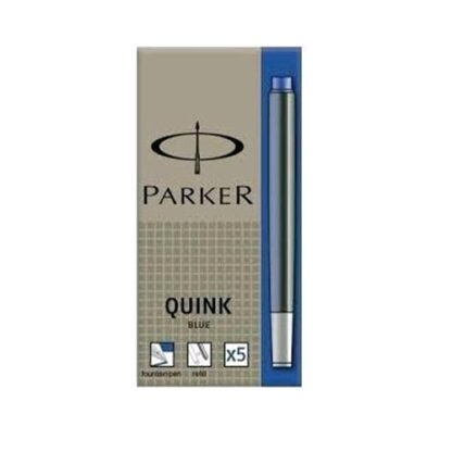 PARKER QUINK CARTUCCE PER PENNA STILOGRAFICA COL. BLUE CONF.5