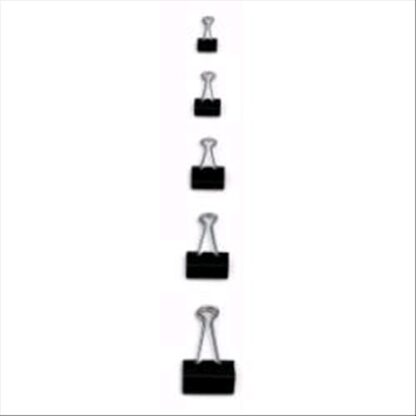LEBEZ DOUBLE CLIPS FERMAGLI IN METALLO H 19 MM COL. GRIGIO CONF 144 Pz.