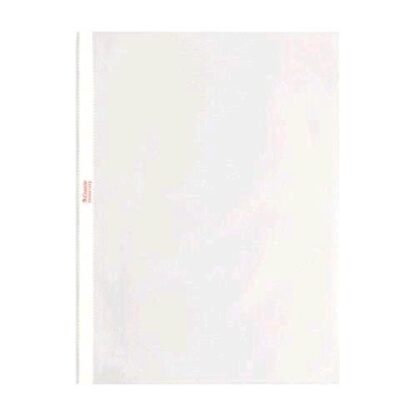 ESSELTE BUSTE CON FORATURA UNIVERSALE IN PP BUCCIA D'ARANCIO CM 22X33 A4 TRASPARENTE CONF 100 Pz.