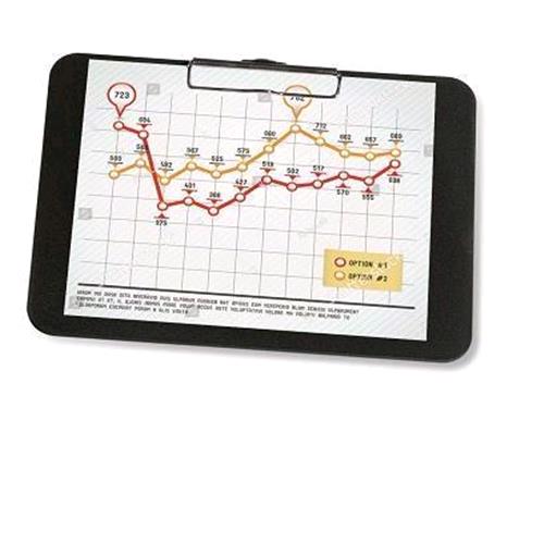 LEBEZ TABELLA PORTABLOCCO ORIZZONTALE IN PVC 230X320 mm A4 COL.NERO