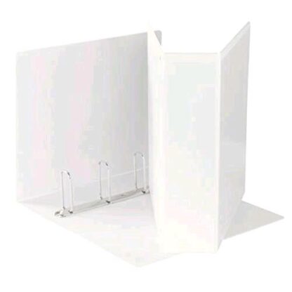 ESSELTE RACCOGLITORE A 4 ANELLI DA 60 MM IN PP A4 MAXI DISPLAY PERSONALIZZABILE DORSO 8.5 CM COL. BIANCO
