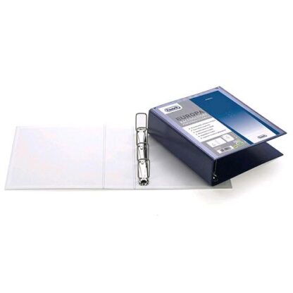 FAVORIT EUROPA RACCOGLITORE PERSONALIZZABILE 4 ANELLI QUADRI DA 65 MM IN PP 220X300 MM COL. BLU