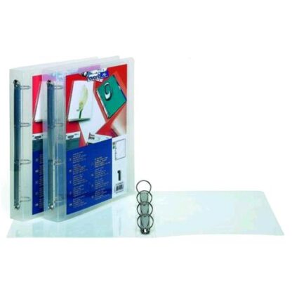 FAVORIT HAWAI RACCOGLITORE PERSONALIZZABILE 4 ANELLI 15MM IN PP 247X308MM DORSO 1.5CM COL. TRASPARENTE