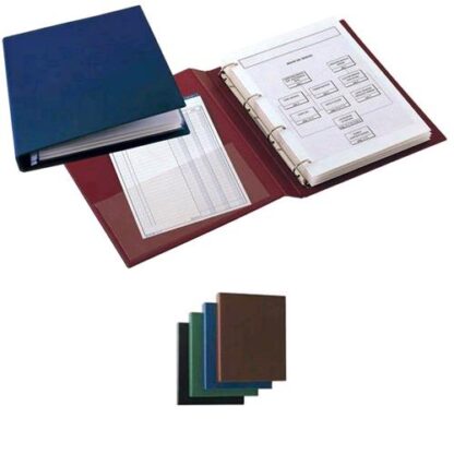SEI ROTA SANREMO RACCOGLITORE 4 ANELLI A D DA 25MM IN COLPAN 220X300MM DORSO 4.5CM COL.NERO