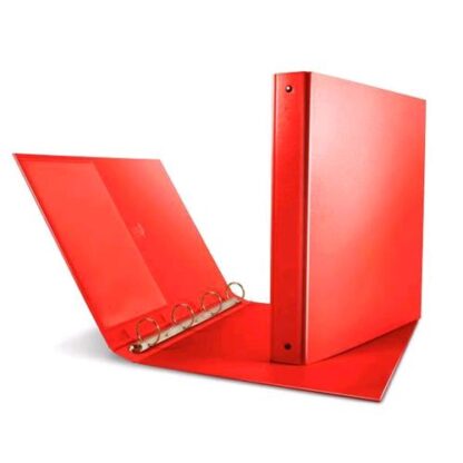SEI ROTA NETTUNO RACCOGLITORE 4 ANELLI TONDI 30MM IN STRATOPAN 220X300MM A4 DORSO 3CM COL. ROSSO