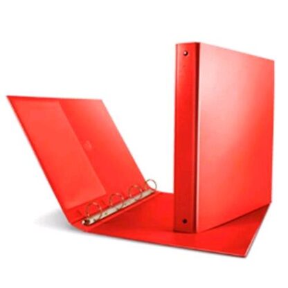SEI ROTA NETTUNO RACCOGLITORE 4 ANELLI A D DA 40MM IN STRATOPAN 220X300MM A4 DORSO 4CM COL. ROSSO