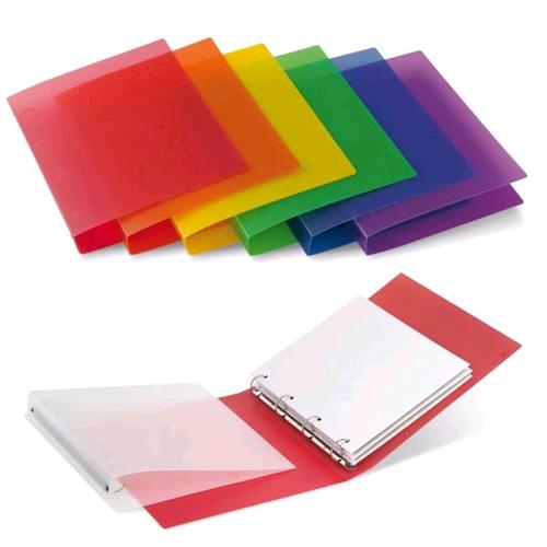 SEI ROTA MYTO RACCOGLITORE 4 ANELLI TONDI 30MM IN PP 22X300MM A4 DORSO 3CM COL. ROSSO