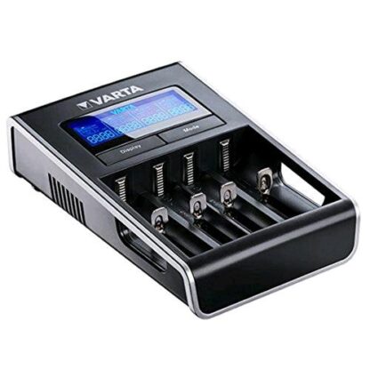 VARTA LCD DUAL TECH CARICABATTERIA PER BATTERIE AGLI IONI DI LITIO E NI-MH CON DISLPAY E CAVO DI RETE
