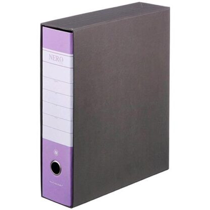 BREFIOCART NERO& REGISTRATORE FORMATO PROTOCOLLO 285X350X80 mm COL. FUCSIA CONF 12 Pz.