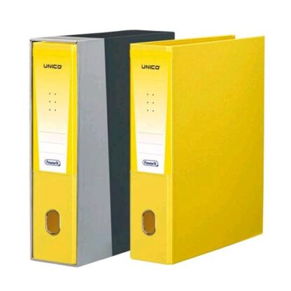 FAVORIT UNICO REGISTRATORE FORMATO LEGALE C/CUSTODIA 230X330X80 mm COL. GIALLO