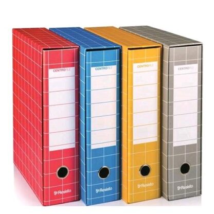RESISTO CENTRO FILE REGISTRATORE FORMATO PROTOCOLLO 285X350X80 COL. GRIGIO CONF 6 Pz.