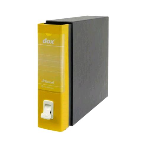 REXEL DOX 1 REGISTRATORE FORMATO COMMERCIALE 230X297X80 mm COL. GIALLO CONF 6 Pz.