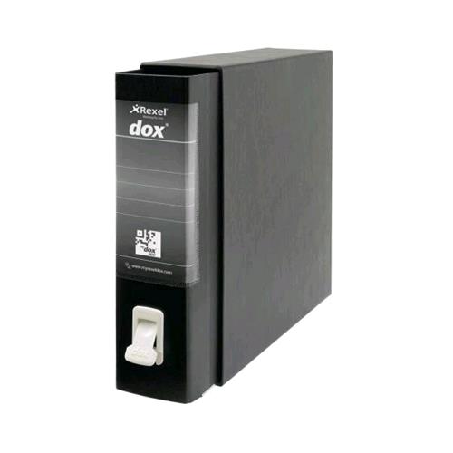 REXEL DOX 1 REGISTRATORE FORMATO COMMERCIALE 230X297X80 mm COL. NERO CONF 6 Pz.