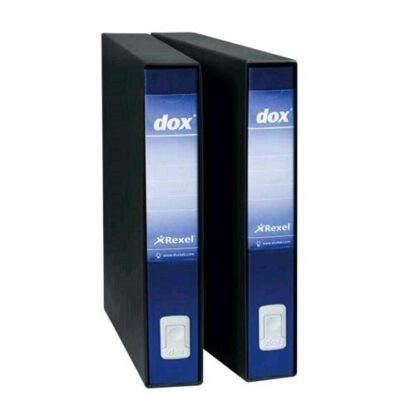 REXEL DOX 4 REGISTRATORE FORMATO COMMERCIALE 285X315X50 mm COL. BLU CONF 8 Pz.