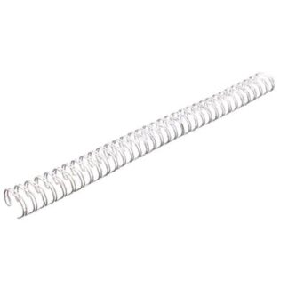FELLOWES DORSI A SPIRALE IN METALLO PASSO 3:1 34 ANELLI DA 14 mm A4 RILEGATURA MIN.101 MAX 130 FOGLI COL. BIANCO CONF 100 PZ.